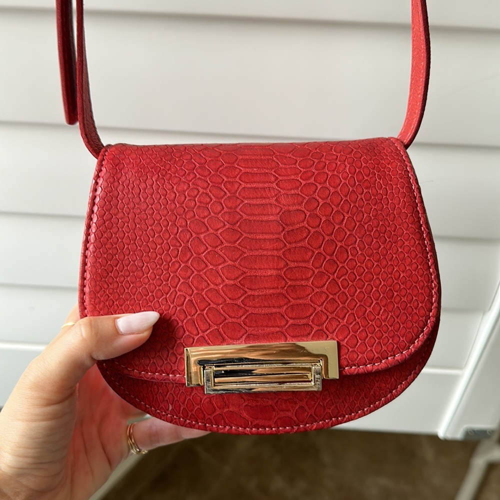 Vintage Red Leather Handbag